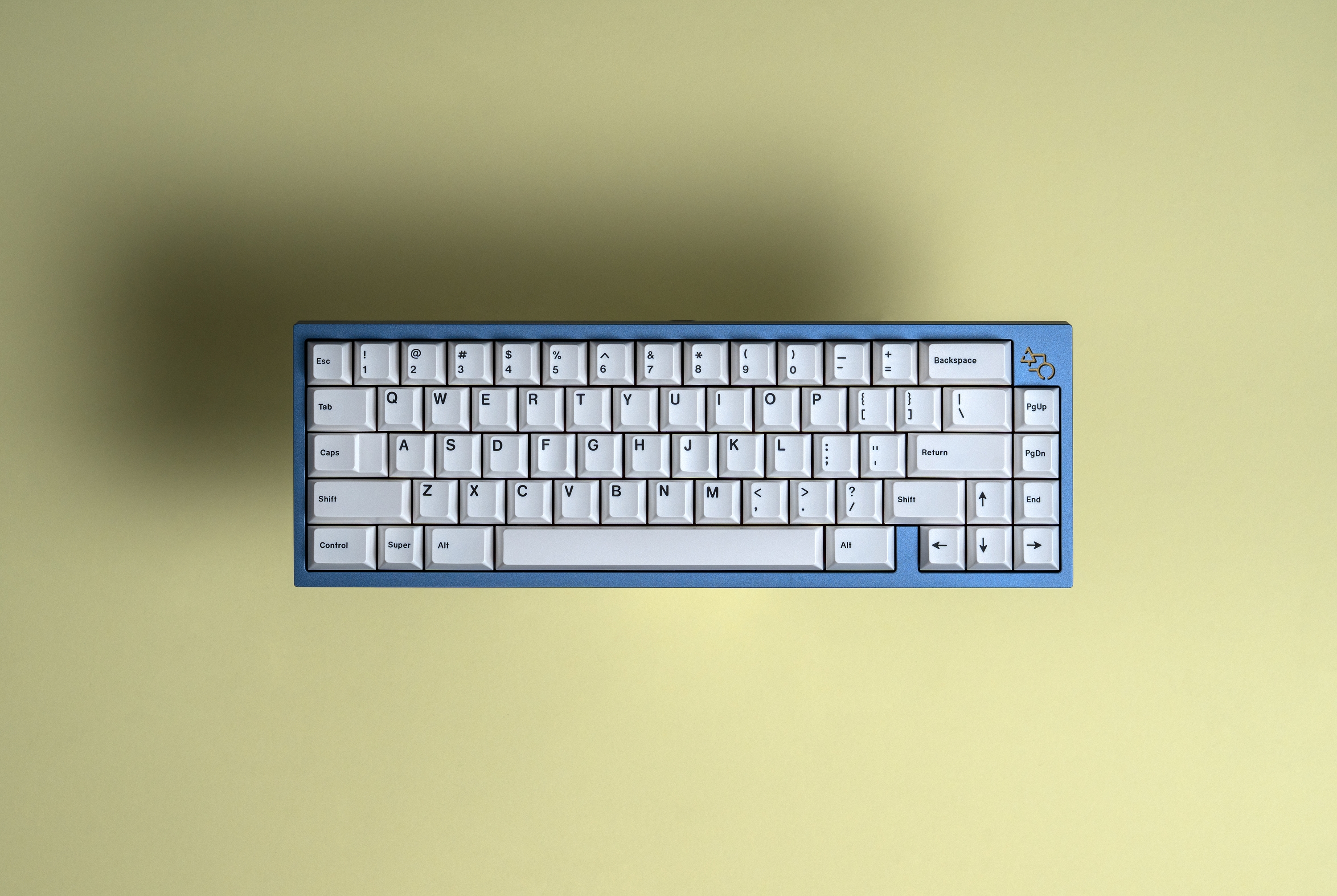 Haus keyboard with GMK Minimal keycaps shadow shots 046 edit